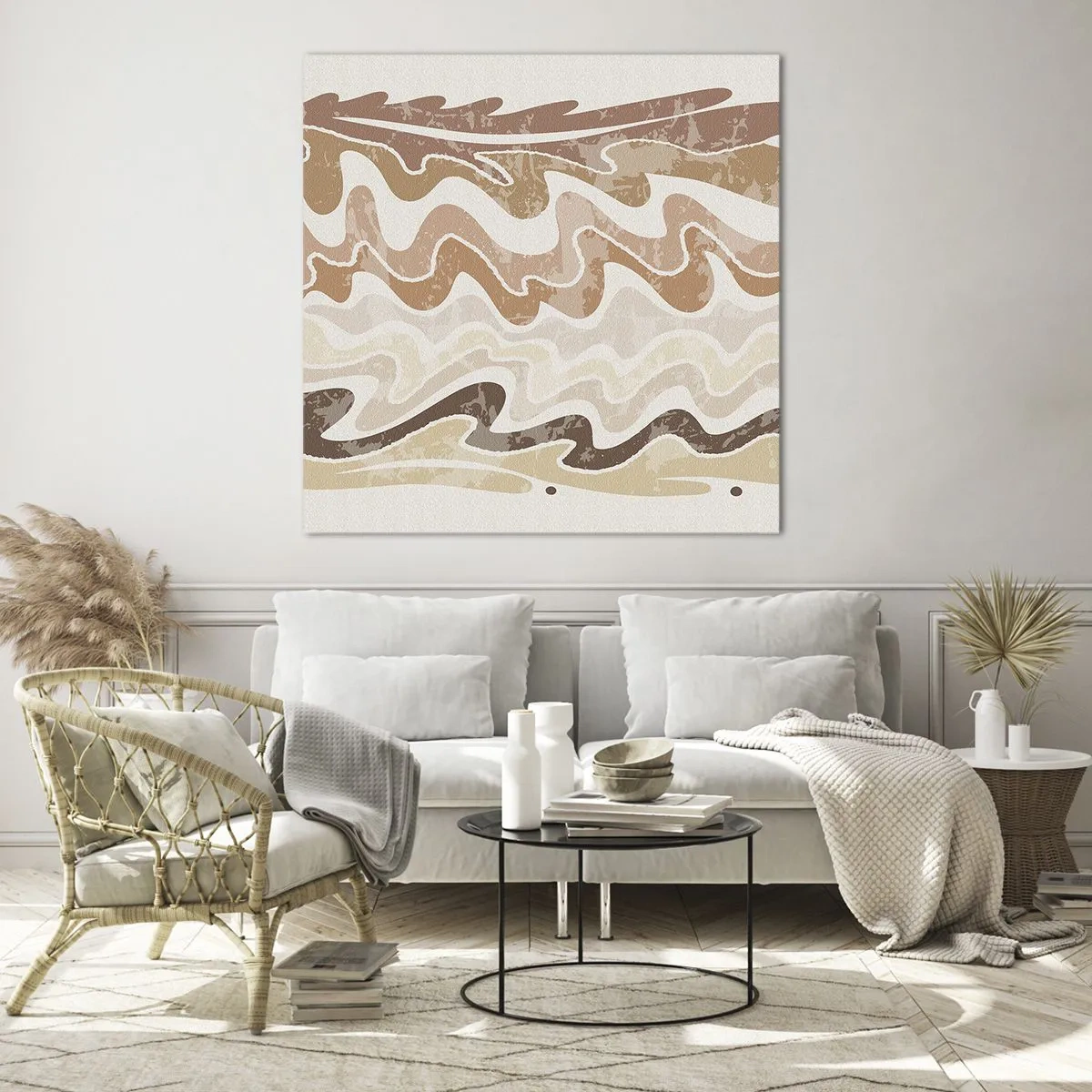 Glasbild - Bild auf glas - Gute Energie – gute Gefühle - 70x70 cm