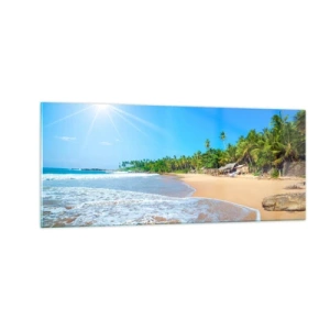 Glasbild - Bild auf glas - Ein exotischer Ort für dich - 100x40 cm