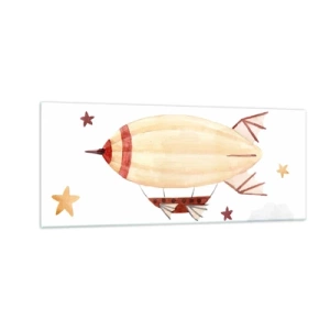 Glasbild - Bild auf glas - Luftschiff - 100x40 cm