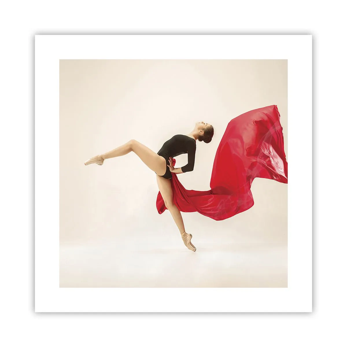 Poster - Rot und Schwarz - 40x40 cm