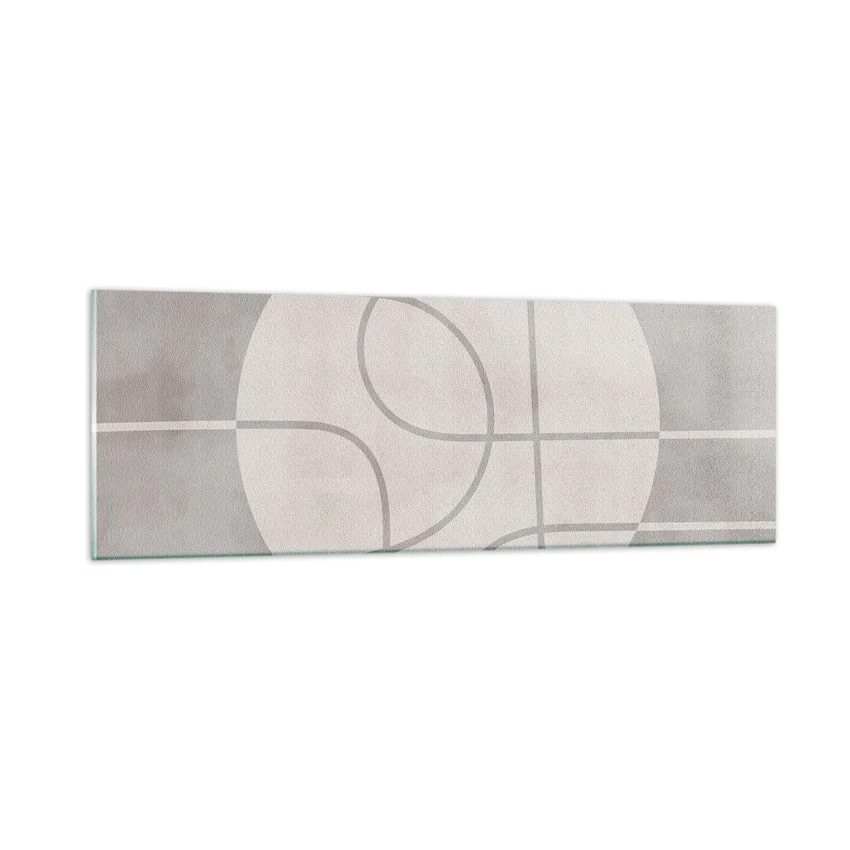 Glasbild - Bild auf glas - Kreisförmig und geradeaus - 90x30 cm