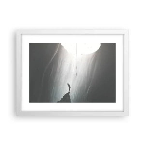 Poster in einem weißen Rahmen - Es gibt immer einen Ausweg - 40x30 cm