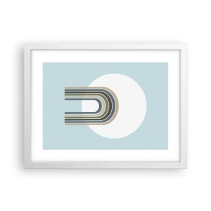 Poster in einem weißen Rahmen - Unwiderstehliche Anziehungskraft - 40x30 cm