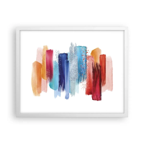 Poster in einem weißen Rahmen - Auf und ab - 50x40 cm