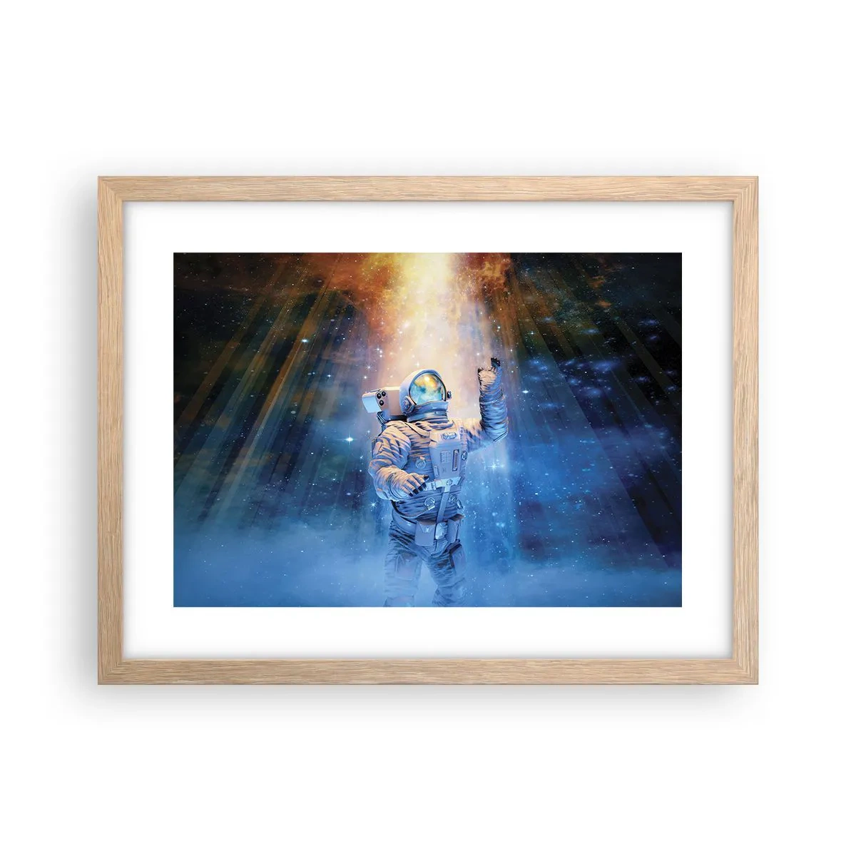 Poster in einem Rahmen aus heller Eiche - Endlich am Ende - 40x30 cm