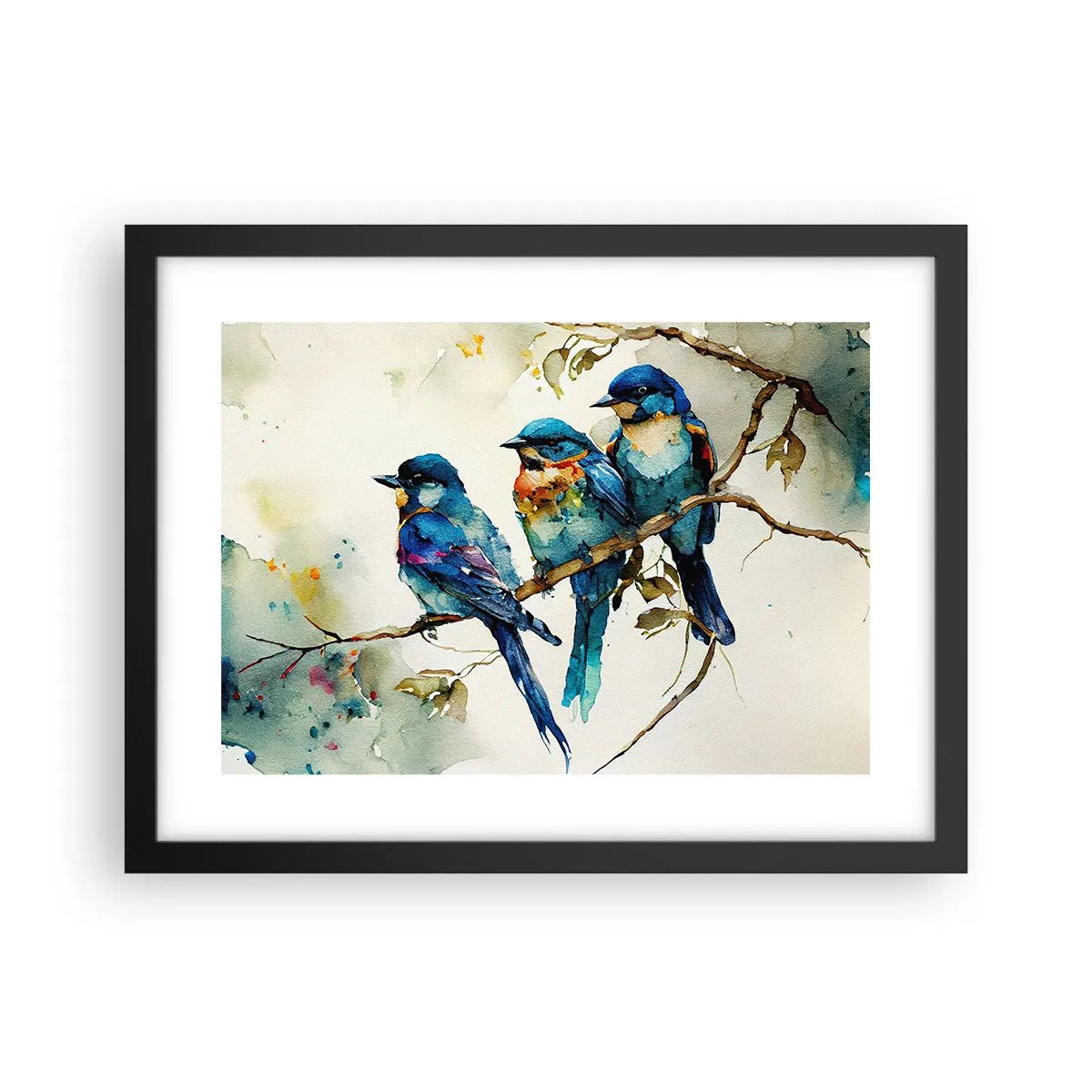 Poster in einem schwarzem Rahmen - War er beleidigt? - 40x30 cm