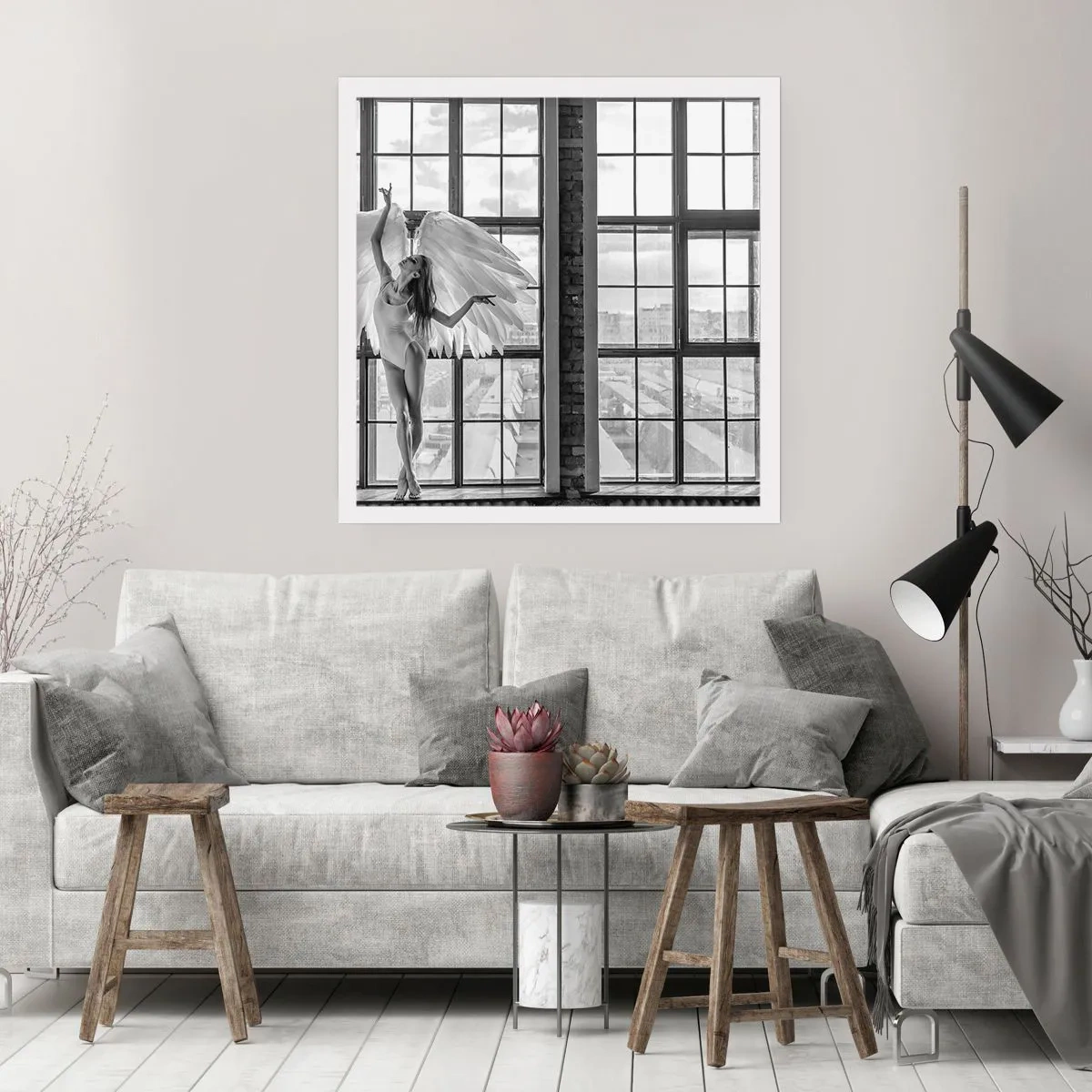 Poster - Stadt der Engel? - 30x30 cm