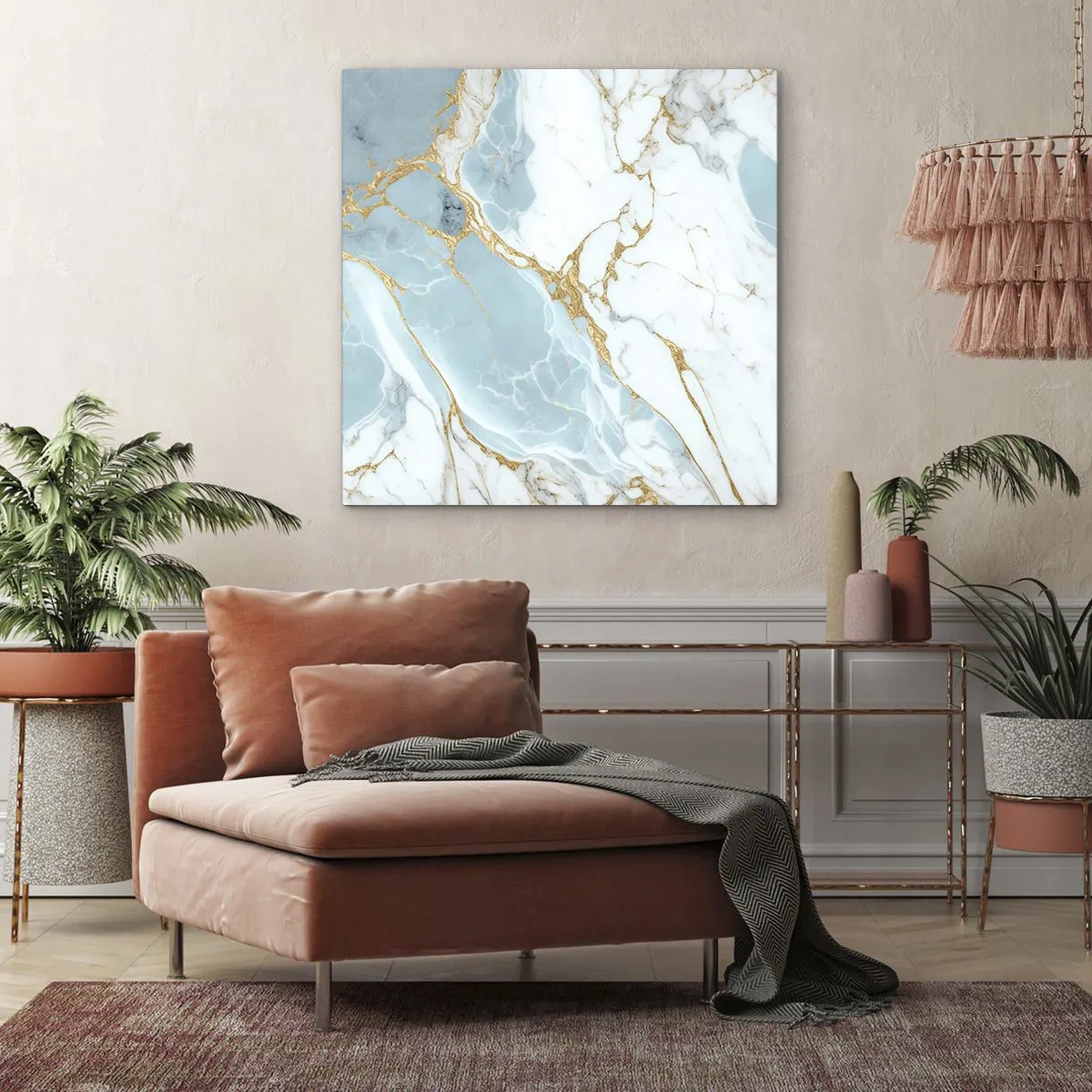 Bild auf Leinwand - Leinwandbild - Reichtum des Steins - 70x70 cm