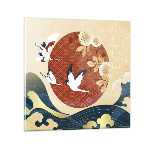 Glasbild - Bild auf glas - Japanisches Märchen - 40x40 cm