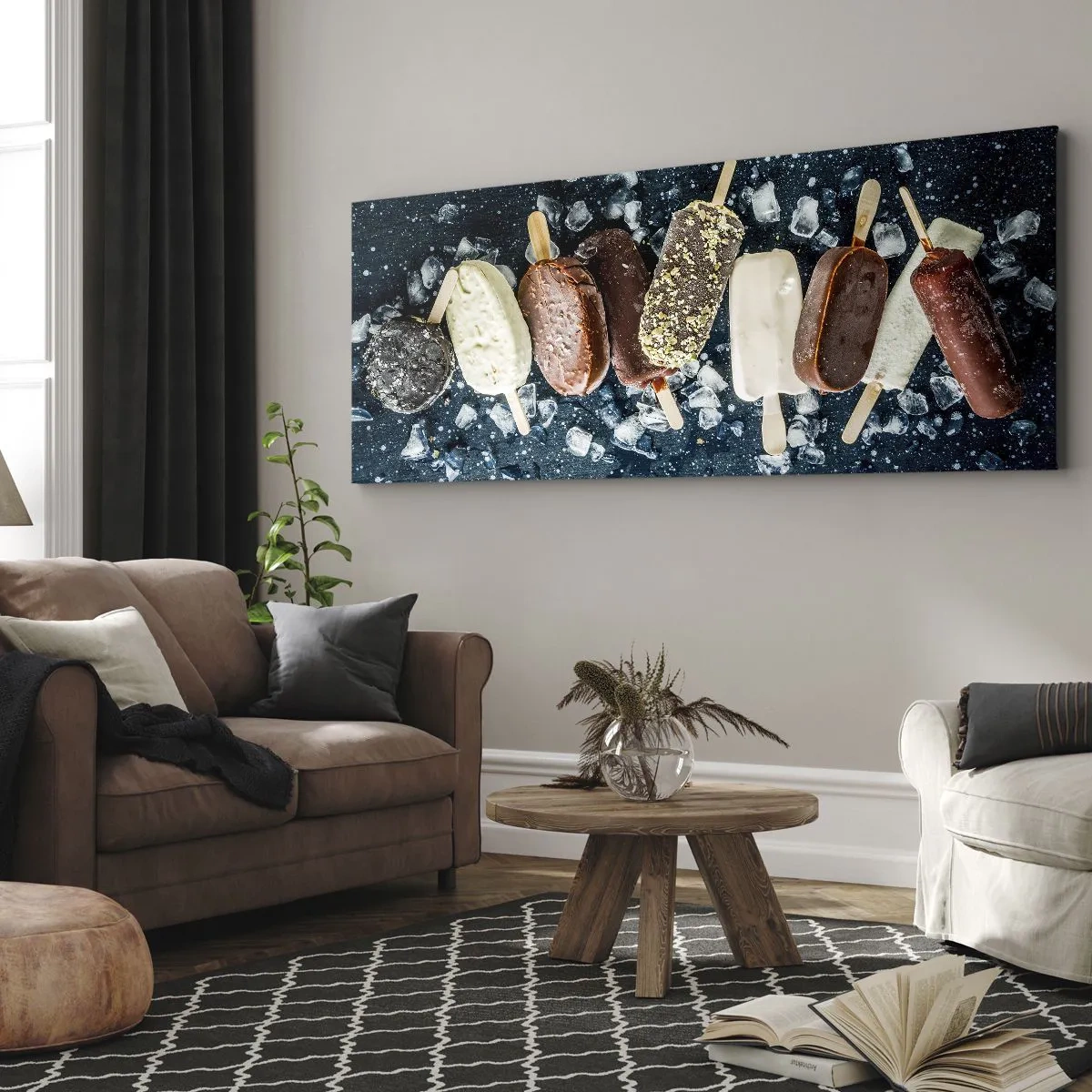 Bild auf Leinwand - Leinwandbild - Geschmack des heißen Sommers - 90x30 cm