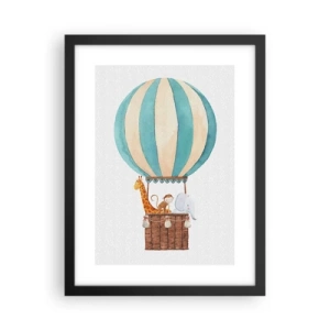 Poster in einem schwarzem Rahmen - Fantastische Reise - 30x40 cm