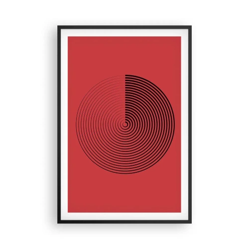 Poster in einem schwarzem Rahmen - Kreisbewegung - 61x91 cm