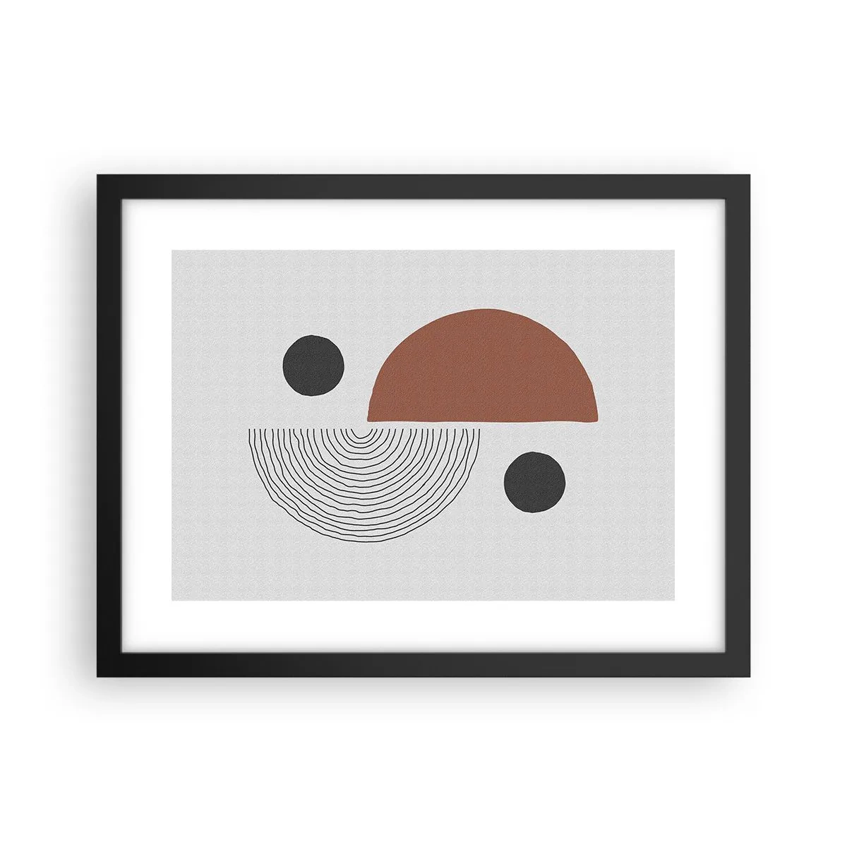 Poster in einem schwarzem Rahmen - Perfektion des Rades - 40x30 cm