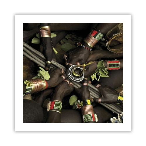 Poster - Wir sind zusammen - 50x50 cm