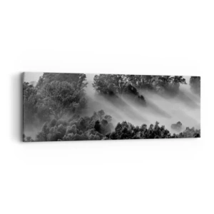 Bild auf Leinwand - Leinwandbild - Aufstehend aus dem Schlaf - 90x30 cm
