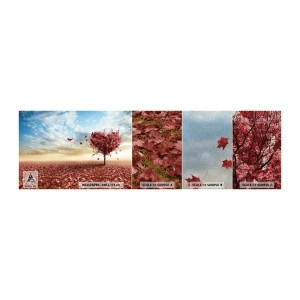 Fototapeten Muster Premium Sand - Verliebe dich auch - Landschaft, Grafik, Baum - 100x30 cm