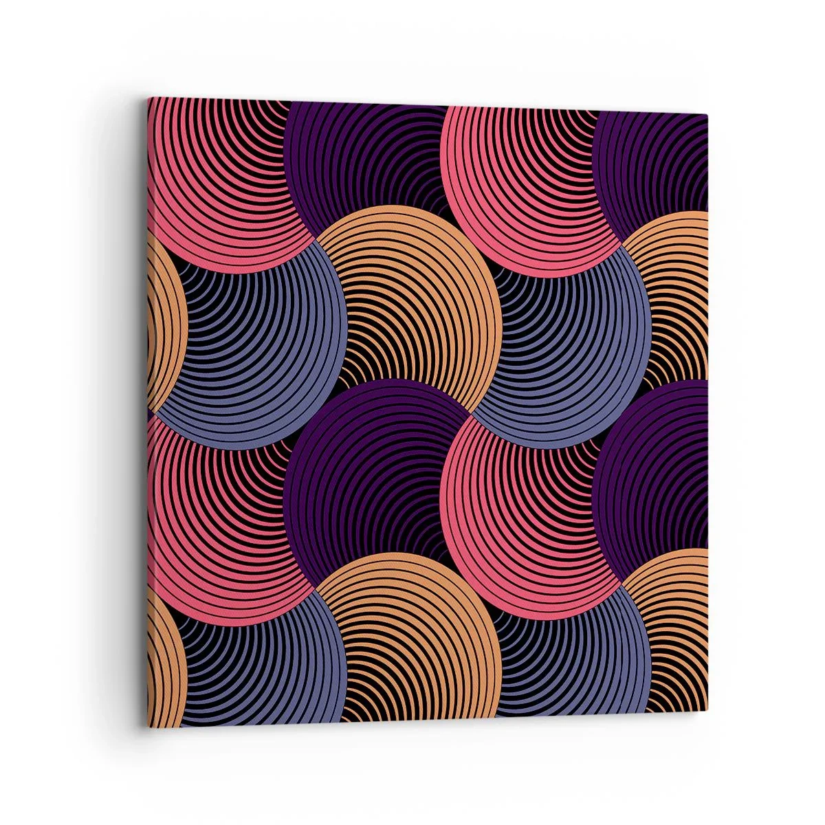 Bild auf Leinwand - Leinwandbild - Im kreisenden Rhythmus - 70x70 cm