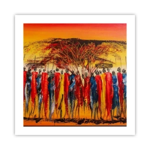 Poster - Dort, dort, dort gehen sie - 50x50 cm