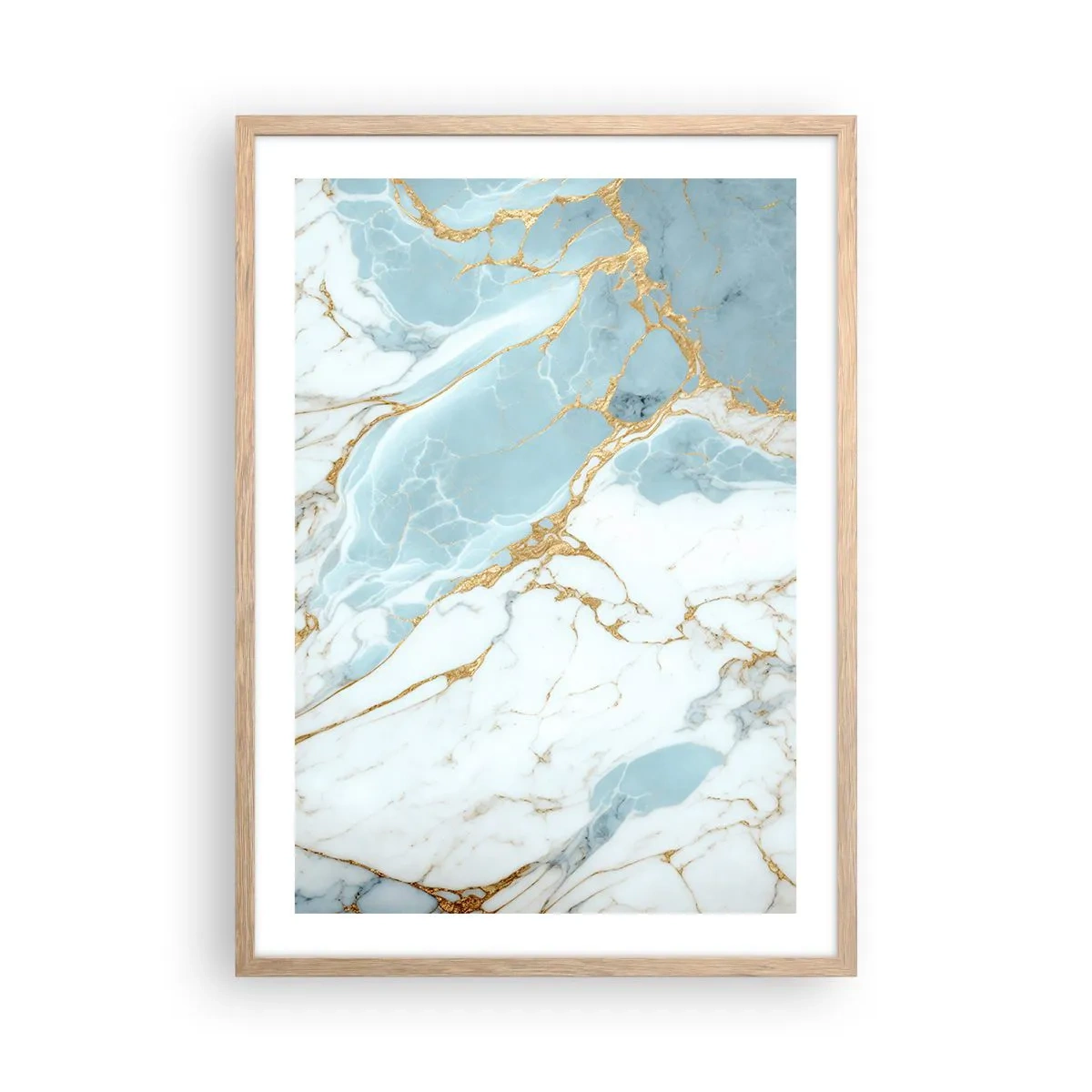 Poster in einem Rahmen aus heller Eiche - Reichtum des Steins - 50x70 cm