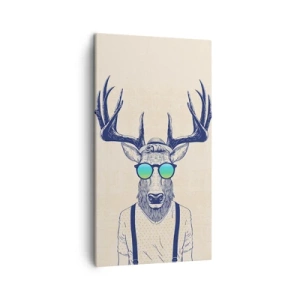 Bild auf Leinwand - Leinwandbild - Wen hast du erwartet? - 45x80 cm