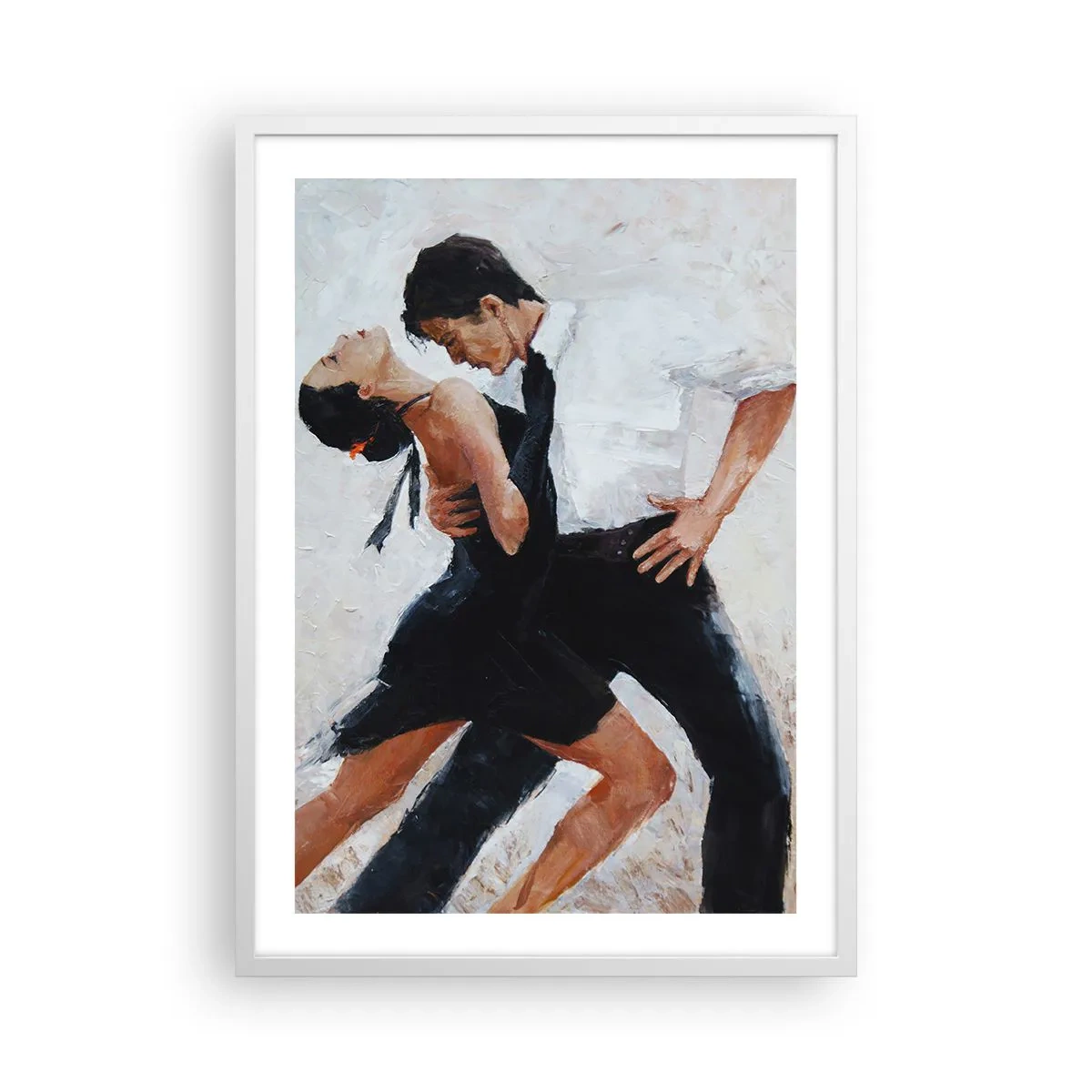 Poster in einem weißen Rahmen - Tango meiner Träume und Träume - 50x70 cm
