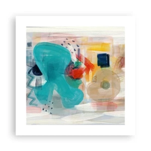 Poster - Buntes Spiel - 40x40 cm