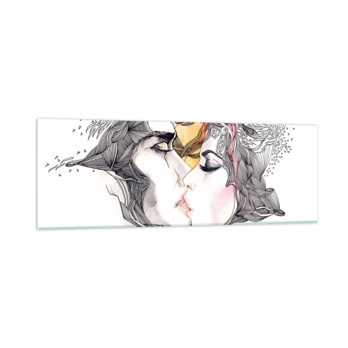 Glasbild - Bild auf glas - Die Welt existiert nicht - 90x30 cm