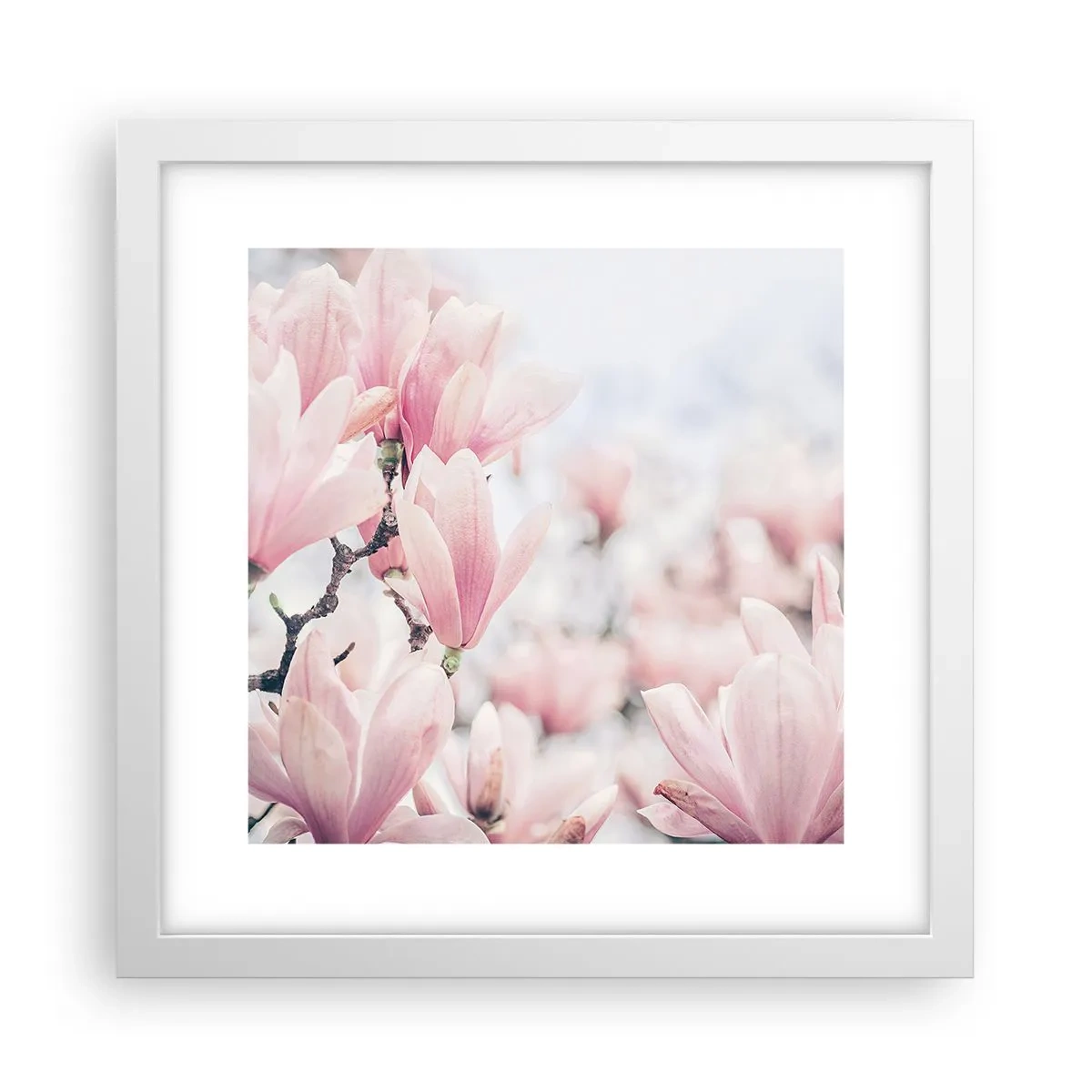 Poster in einem weißen Rahmen - Das Ideal der Subtilität - 30x30 cm