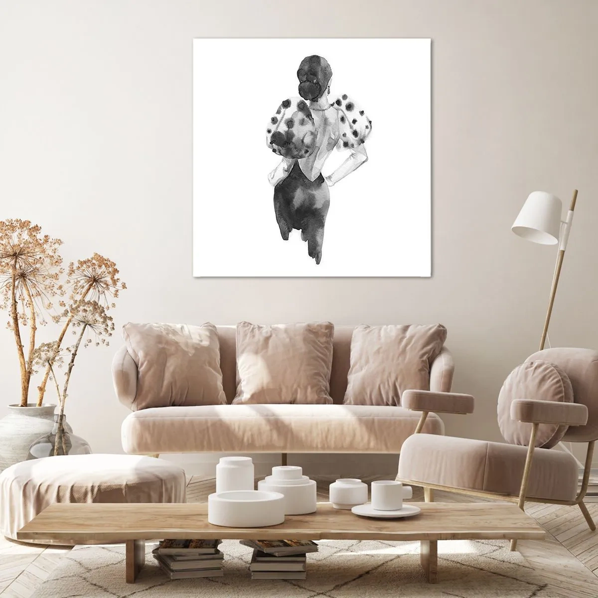 Bild auf Leinwand - Leinwandbild - Sie ging direkt vorbei - 60x60 cm