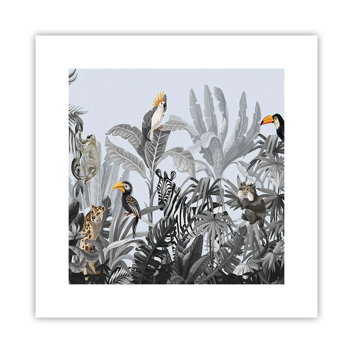 Poster - Afrikanisches Märchen - 30x30 cm