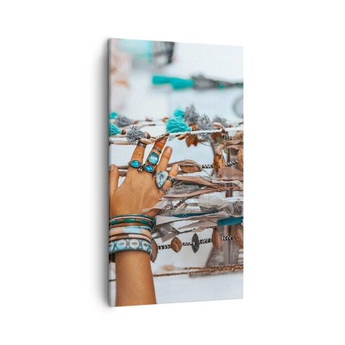 Bild auf Leinwand - Leinwandbild - Lokale Schätze - 45x80 cm