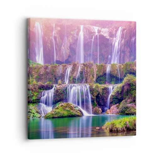 Bild auf Leinwand - Leinwandbild - Treppe zum Himmel - 30x30 cm