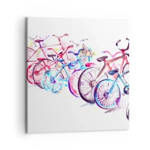 Bild auf Leinwand - Leinwandbild - Kongress des Antimoto-Clubs - 60x60 cm