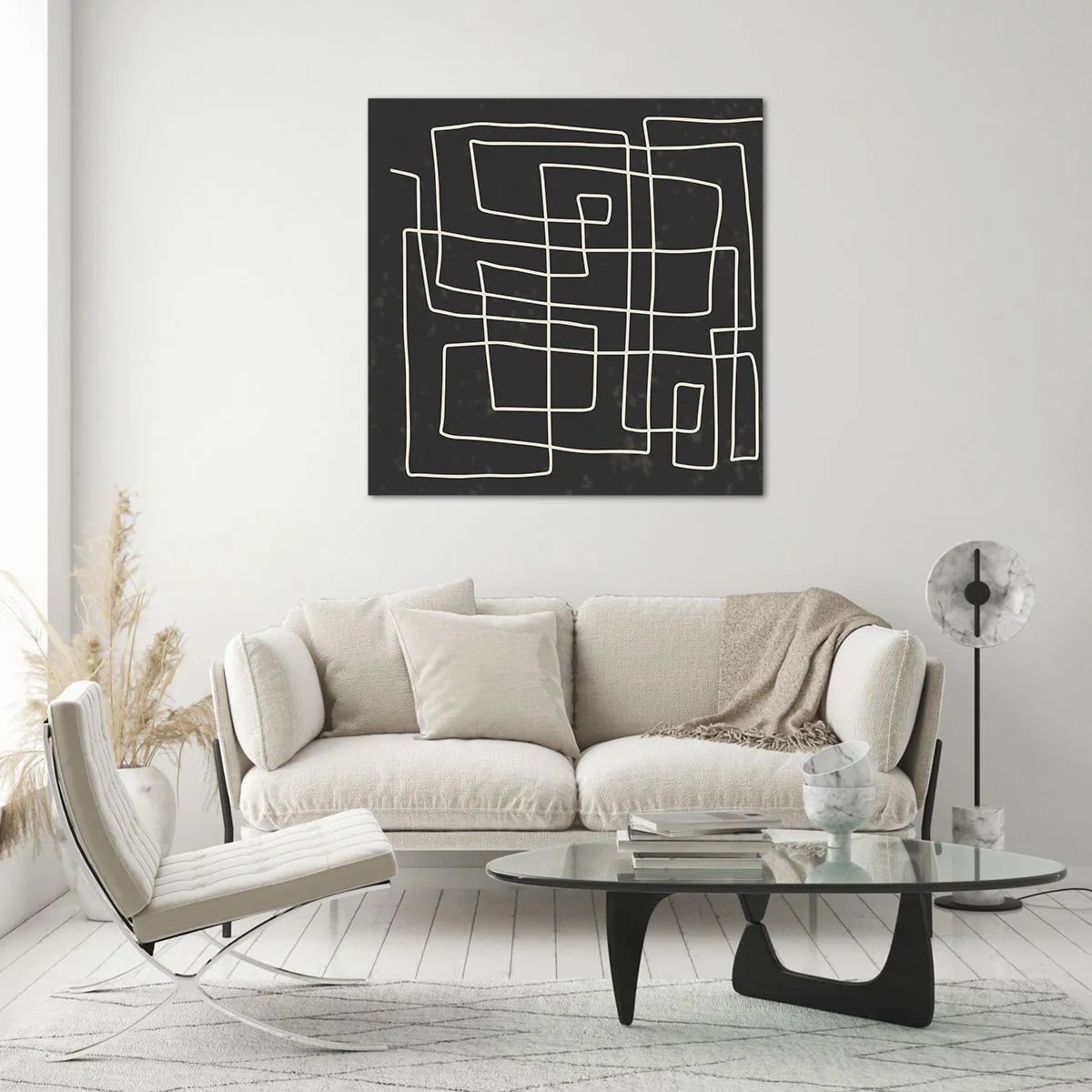 Glasbild - Bild auf glas - Nicht so einfach - 70x70 cm