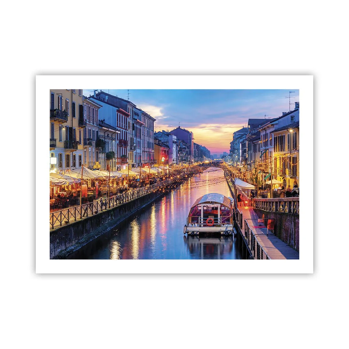 Poster - Ein Abend voller Licht und Spaß - 70x50 cm