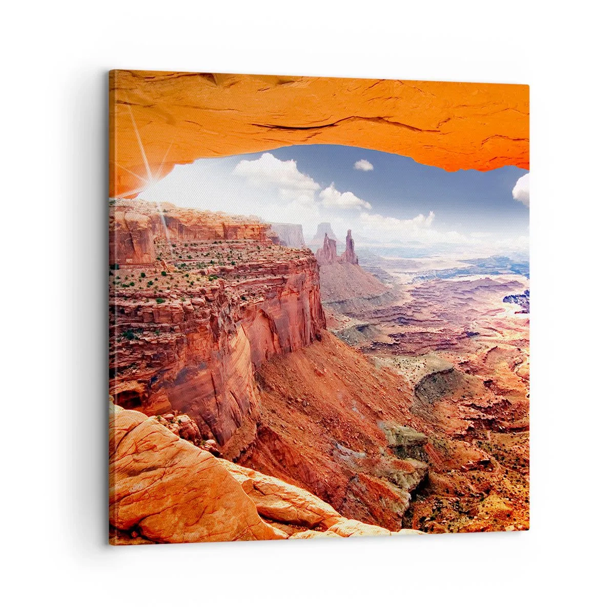 Bild auf Leinwand - Leinwandbild - Von der Natur selbst geschnitzt - 60x60 cm