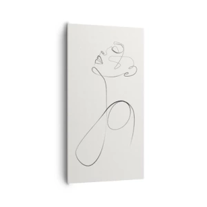 Bild auf Leinwand - Leinwandbild - Versunken in Träumen - 65x120 cm