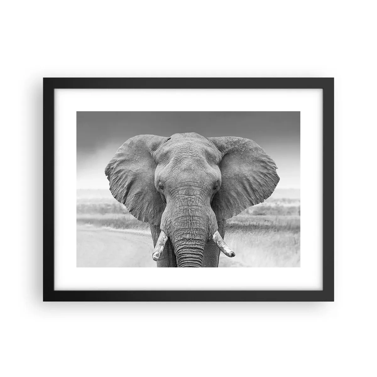 Poster in einem schwarzem Rahmen - Willkommen in meiner Welt - 40x30 cm