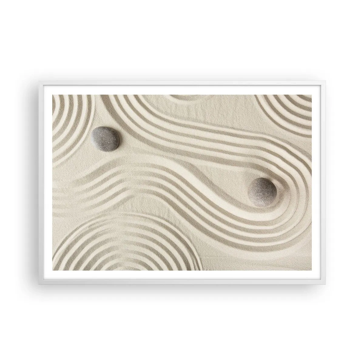 Poster in einem weißen Rahmen - Ein Hauch von Wärme - 100x70 cm