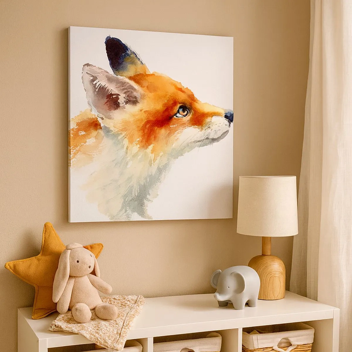 Bild auf Leinwand - Leinwandbild - Man kann nie vorsichtig genug sein - 30x30 cm