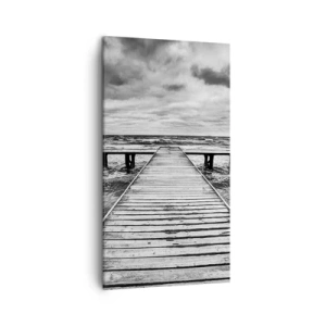 Bild auf Leinwand - Leinwandbild - Ich warte darauf, dass der Wind wegjagt... - 45x80 cm