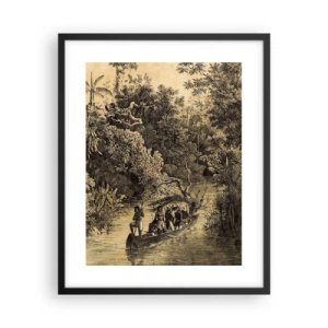 Poster in einem schwarzem Rahmen - Expedition zur Quelle - 40x50 cm