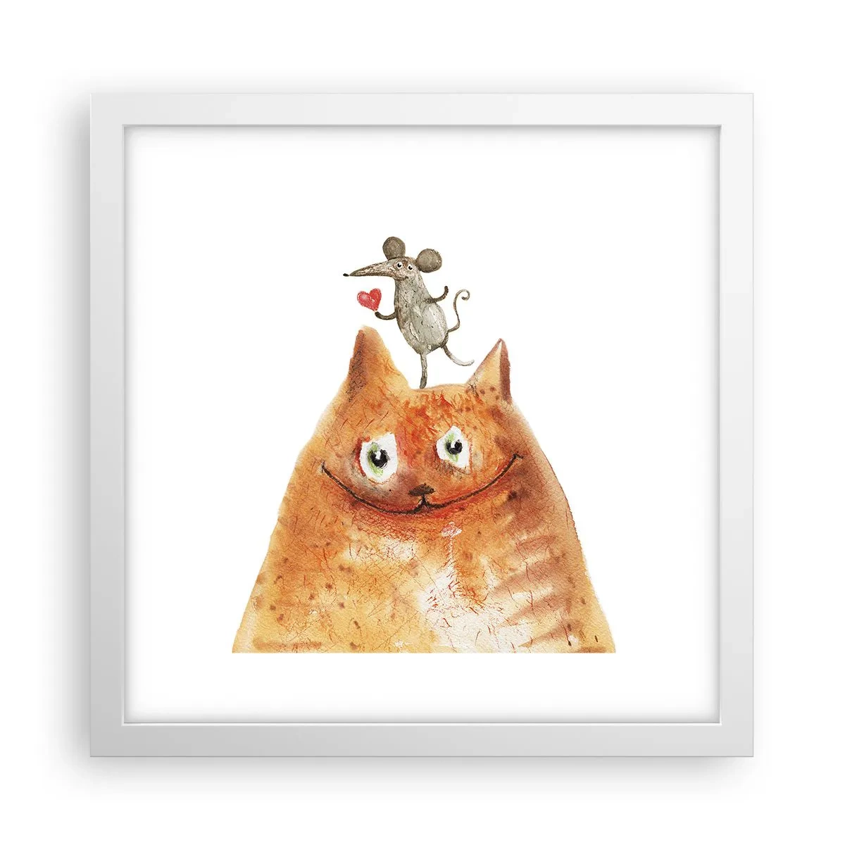 Poster in einem weißen Rahmen - Paradoxien der Liebe - 30x30 cm