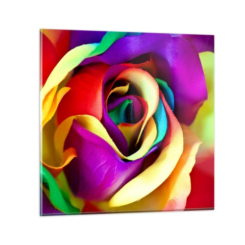 Glasbild - Bild auf glas - Es ist unmöglich - 40x40 cm