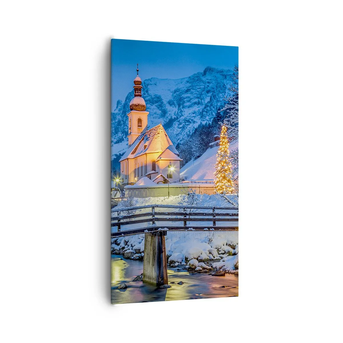 Bild auf Leinwand - Leinwandbild - Weihnachtsgeist - 65x120 cm