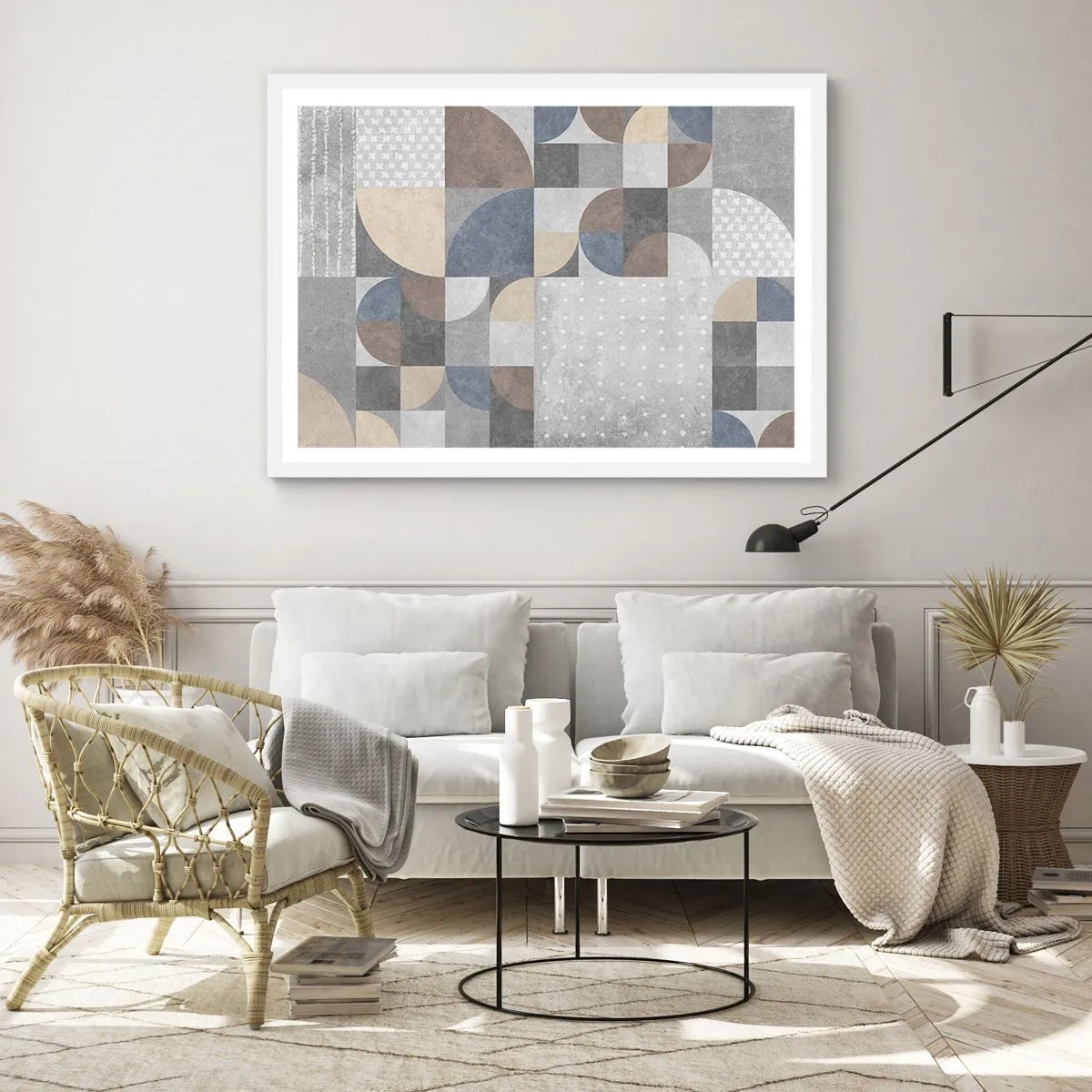 Poster in einem weißen Rahmen - Keramische Fantasie - 50x40 cm