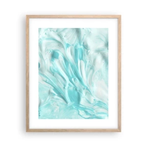 Poster in einem Rahmen aus heller Eiche - Für immer zusammen - 40x50 cm