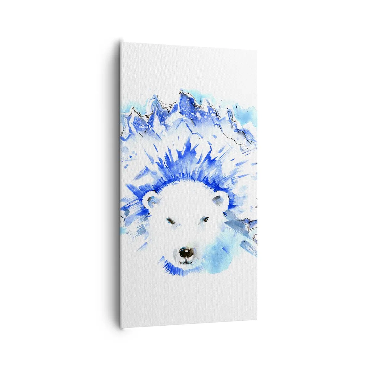 Bild auf Leinwand - Leinwandbild - Der König der Arktis in einer Eiskrone - 65x120 cm