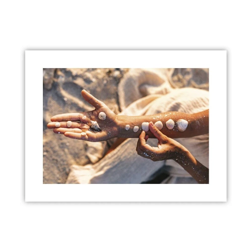 Poster - Schönheit an Ihren Fingerspitzen - 40x30 cm