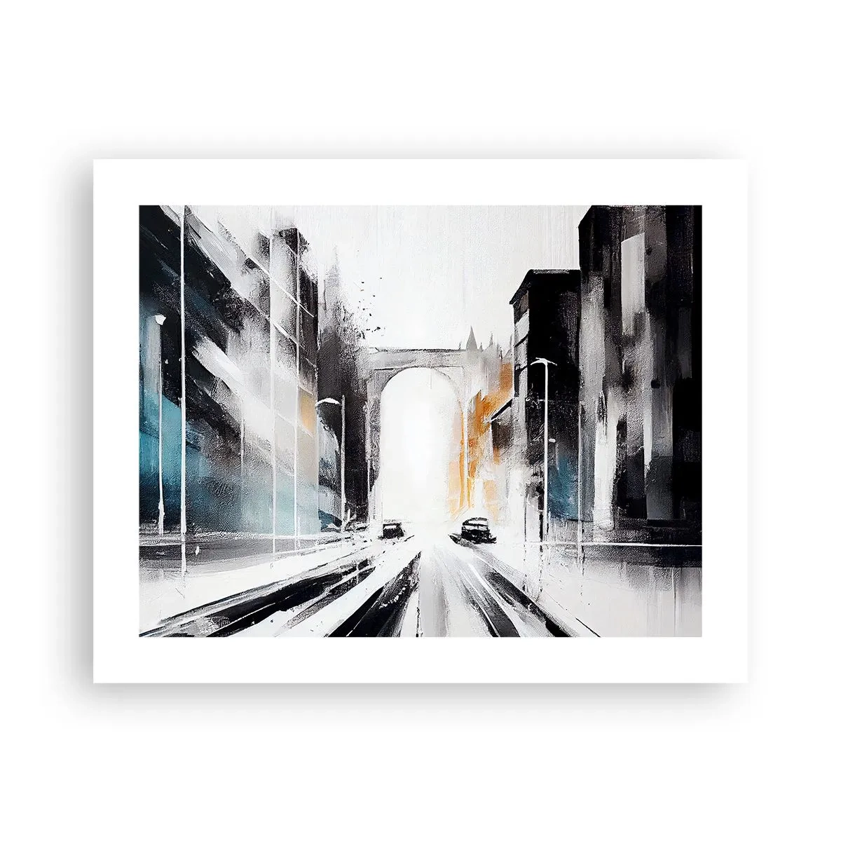 Poster - Stadtstudie: Architektur und Bewegung - 50x40 cm
